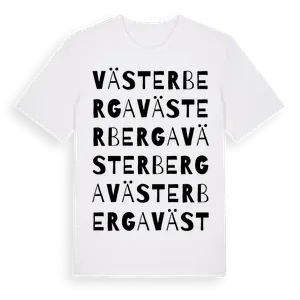 Västerberga ordlek t-shirt – ekologisk bomull t-shirt från Pinshirt