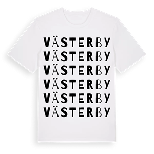 Västerby ordlek t-shirt – ekologisk bomull t-shirt från Pinshirt