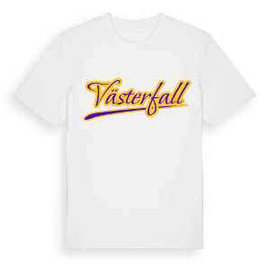 Västerfall baseball t-shirt – ekologisk bomull t-shirt från Pinshirt