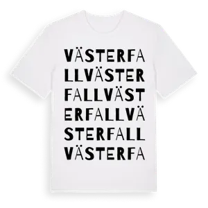 Västerfall ordlek t-shirt – ekologisk bomull t-shirt från Pinshirt