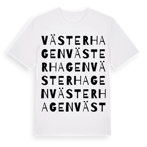 Västerhagen ordlek t-shirt – ekologisk bomull t-shirt från Pinshirt