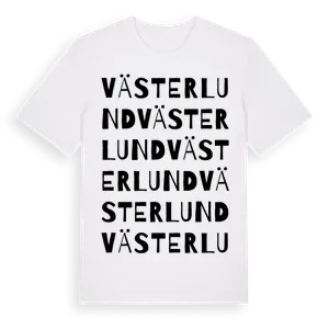 Västerlund ordlek t-shirt – ekologisk bomull t-shirt från Pinshirt