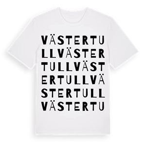 Västertull ordlek t-shirt – ekologisk bomull t-shirt från Pinshirt