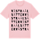 Pink Cotton t-shirt med Västra Ålsätter ordlek t-shirt