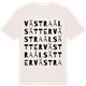 Vintage White t-shirt med Västra Ålsätter ordlek t-shirt