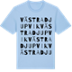 Blue Soul t-shirt med Västra Djupvik ordlek t-shirt