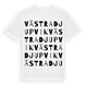 White t-shirt med Västra Djupvik ordlek t-shirt