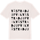 Vintage White t-shirt med Västra Djupvik ordlek t-shirt