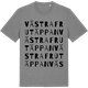 Mid Heather Gray t-shirt med Västra Frutäppan ordlek t-shirt