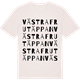 Vintage White t-shirt med Västra Frutäppan ordlek t-shirt