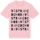 Pink Cotton t-shirt med Västra Hedemora ordlek t-shirt