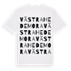 White t-shirt med Västra Hedemora ordlek t-shirt