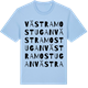 Blue Soul t-shirt med Västra Mostugan ordlek t-shirt