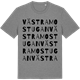 Mid Heather Gray t-shirt med Västra Mostugan ordlek t-shirt