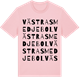 Pink Cotton t-shirt med Västra Smedjebol ordlek t-shirt