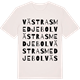 Vintage White t-shirt med Västra Smedjebol ordlek t-shirt