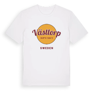 Västtorp cirkel t-shirt – ekologisk bomull t-shirt från Pinshirt