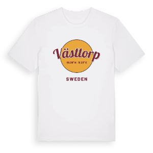 Västtorp cirkel t-shirt – ekologisk bomull t-shirt från Pinshirt