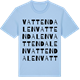 Blue Soul t-shirt med Vattendalen ordlek t-shirt
