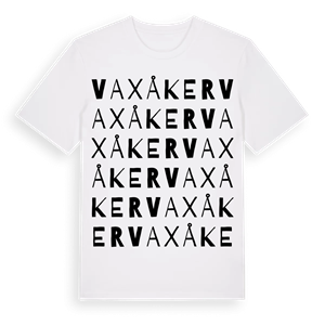 Vaxåker ordlek t-shirt – ekologisk bomull t-shirt från Pinshirt
