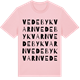 Pink Cotton t-shirt med Vedebykvarn ordlek t-shirt