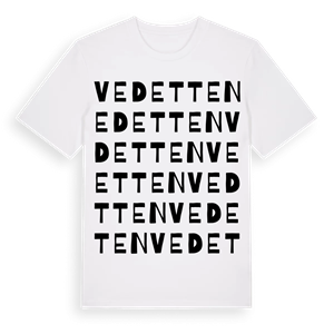 Vedetten ordlek t-shirt – ekologisk bomull t-shirt från Pinshirt