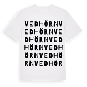 Vedhörn ordlek t-shirt – ekologisk bomull t-shirt från Pinshirt