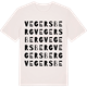 Vintage White t-shirt med Vegersberg ordlek t-shirt