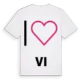 Jag älskar Vi t-shirt stort tryck