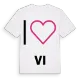 Jag älskar Vi t-shirt stort tryck