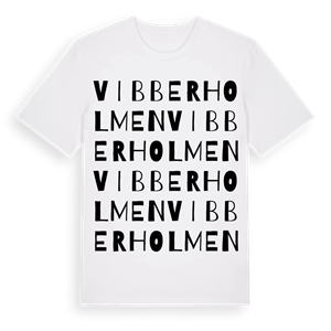 Vibberholmen ordlek t-shirt – ekologisk bomull t-shirt från Pinshirt
