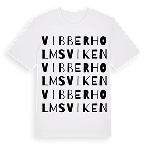 Vibberholmsviken ordlek t-shirt – ekologisk bomull t-shirt från Pinshirt