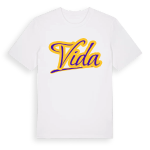 Vida baseball t-shirt – ekologisk bomull t-shirt från Pinshirt