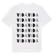 White t-shirt med Vida ordlek t-shirt