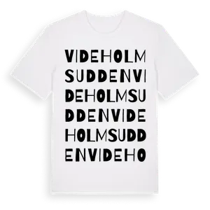 Videholmsudden ordlek t-shirt – ekologisk bomull t-shirt från Pinshirt