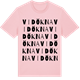 Pink Cotton t-shirt med Vidökna ordlek t-shirt