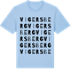 Blue Soul t-shirt med Vigersberg ordlek t-shirt