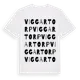 White t-shirt med Viggartorp ordlek t-shirt