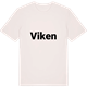Vintage White t-shirt med Viken fetstil t-shirt