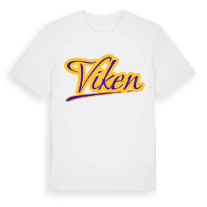 Viken baseball t-shirt – ekologisk bomull t-shirt från Pinshirt