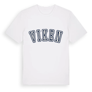 Viken college t-shirt – ekologisk bomull t-shirt från Pinshirt