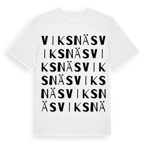 Viksnäs ordlek t-shirt – ekologisk bomull t-shirt från Pinshirt
