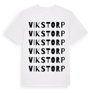 Vikstorp ordlek t-shirt – ekologisk bomull t-shirt från Pinshirt