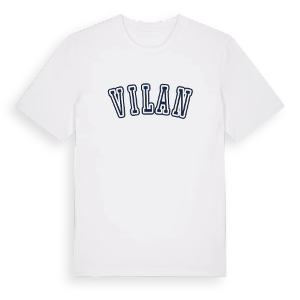 Vilan college t-shirt – ekologisk bomull t-shirt från Pinshirt