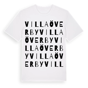 Villa Överby ordlek t-shirt – ekologisk bomull t-shirt från Pinshirt