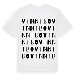 Vinnibo ordlek t-shirt – ekologisk bomull t-shirt från Pinshirt