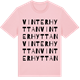 Pink Cotton t-shirt med Vinterhyttan ordlek t-shirt