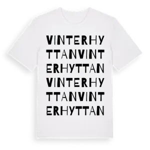 Vinterhyttan ordlek t-shirt – ekologisk bomull t-shirt från Pinshirt