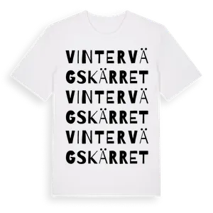Vintervägskärret ordlek t-shirt – ekologisk bomull t-shirt från Pinshirt