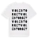 White t-shirt med Violentorget ordlek t-shirt